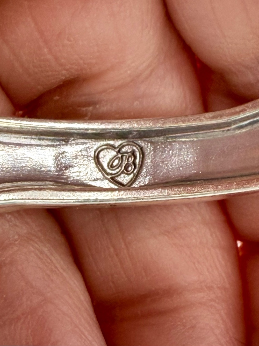 Brighton Silver Crystal Crossover Bangle Bracelet Multi-Row Layered - Picture 9 of 10